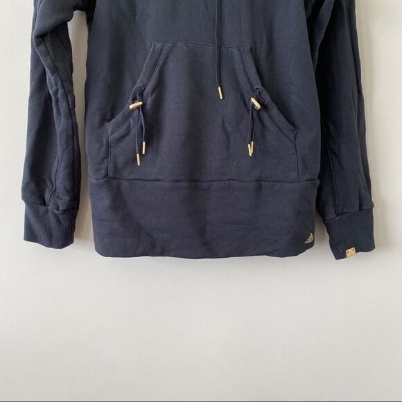 Adidas 3 Stripe back Gold toggle pullover - Picture 3 of 10